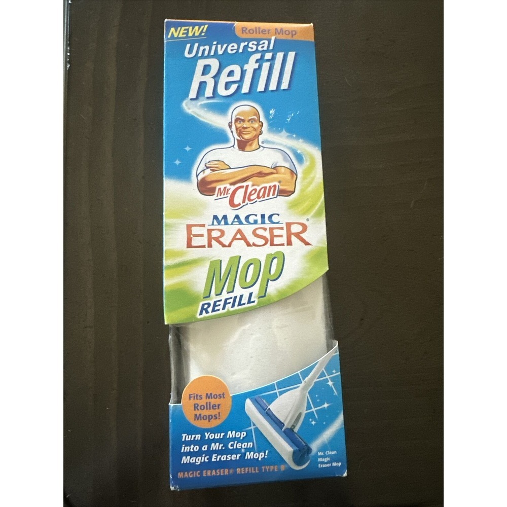 Mr. Clean Magic Eraser Roller Mop Universal Refill Type B New